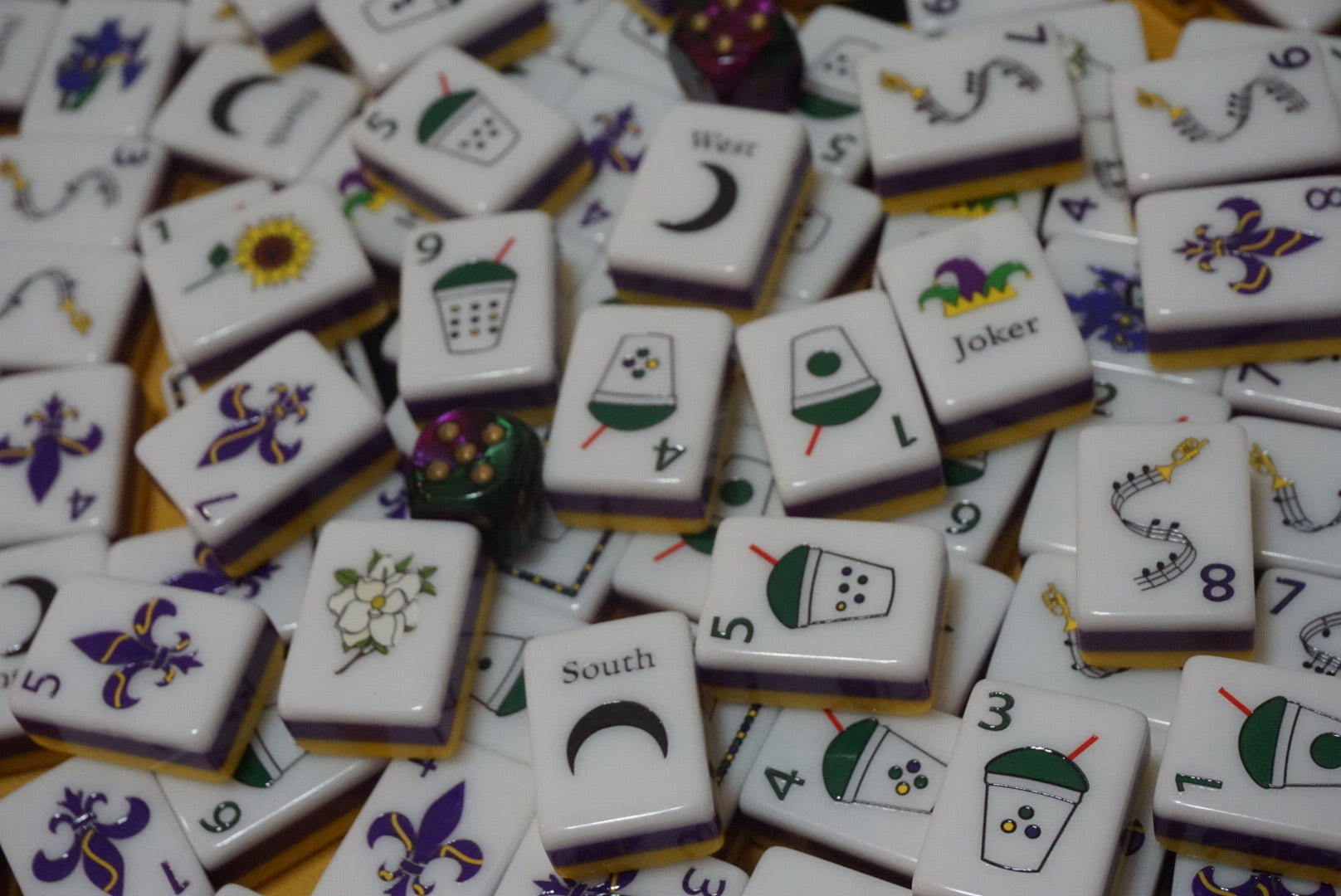 Pre-Order - Geaux Bee Social Mahjong Tiles